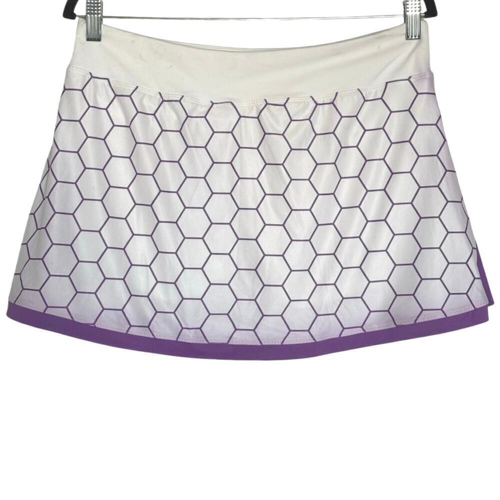 NWT Nike Dri-FIT Advantage Women's Printed Tennis Skort Skirt Size L - Picture 2 of 8
